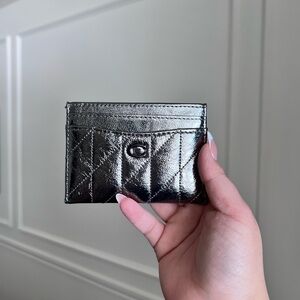 Coach Metallic Card Holder